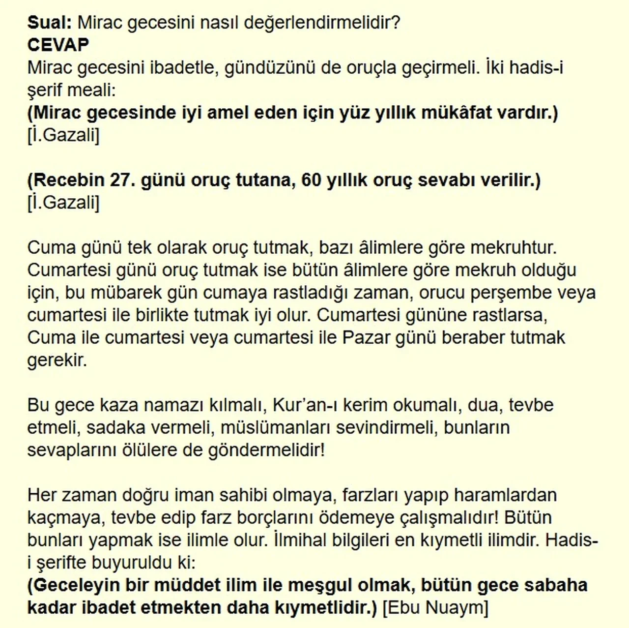 Miraç Kandili’nde yapılacak ibadetler! Miraç Kandili’nde oruç tutulur mu, hangi ibadetler yapılır?