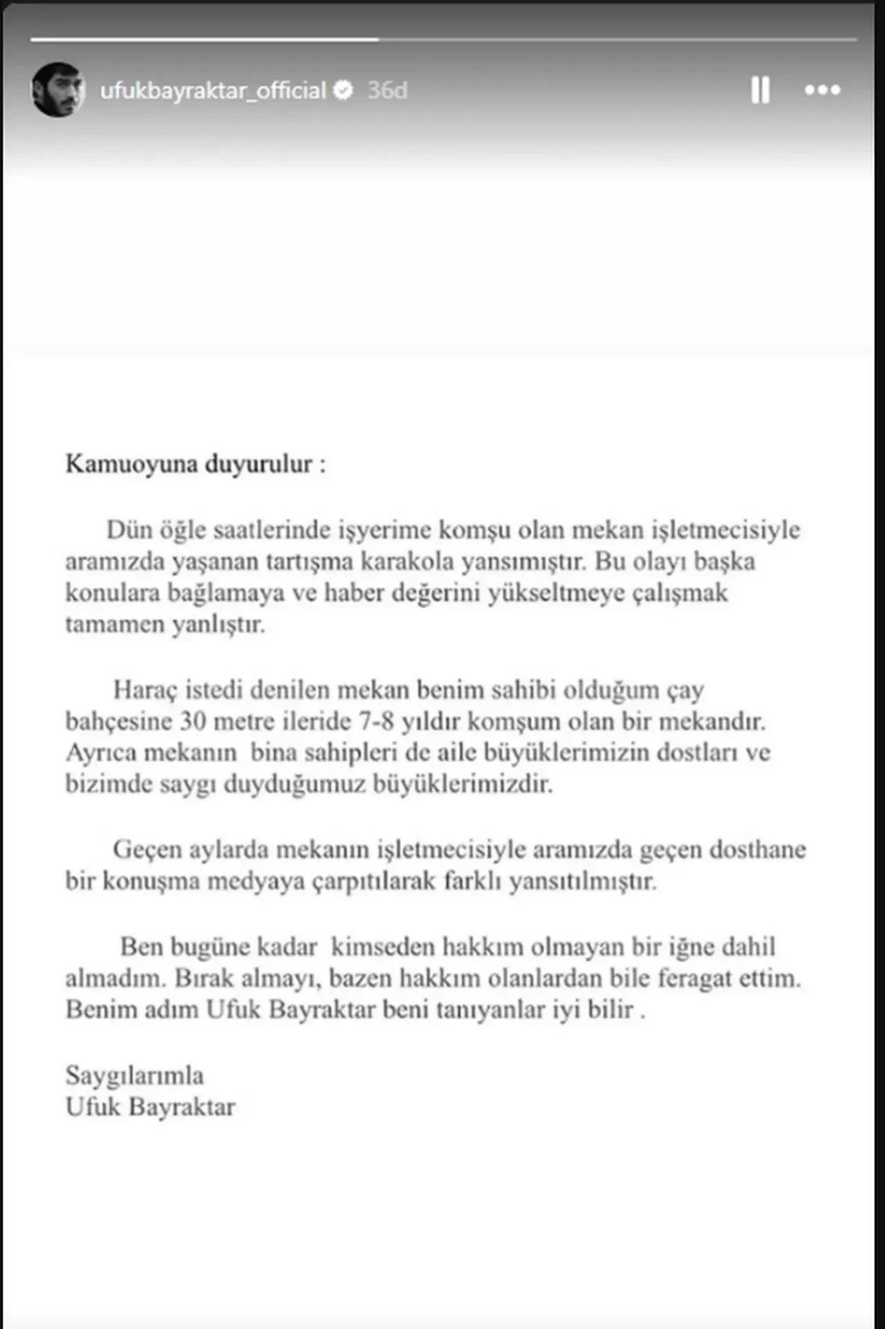 Oyuncu Ufuk Bayraktar'a 11 yıl 3 aya kadar hapis istemi 