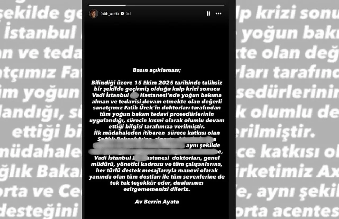 Yoğun bakımda olan Fatih Ürek'in son sağlık durumuna ilişkin yeni gelişme! Avukatı ilk kez konuştu 