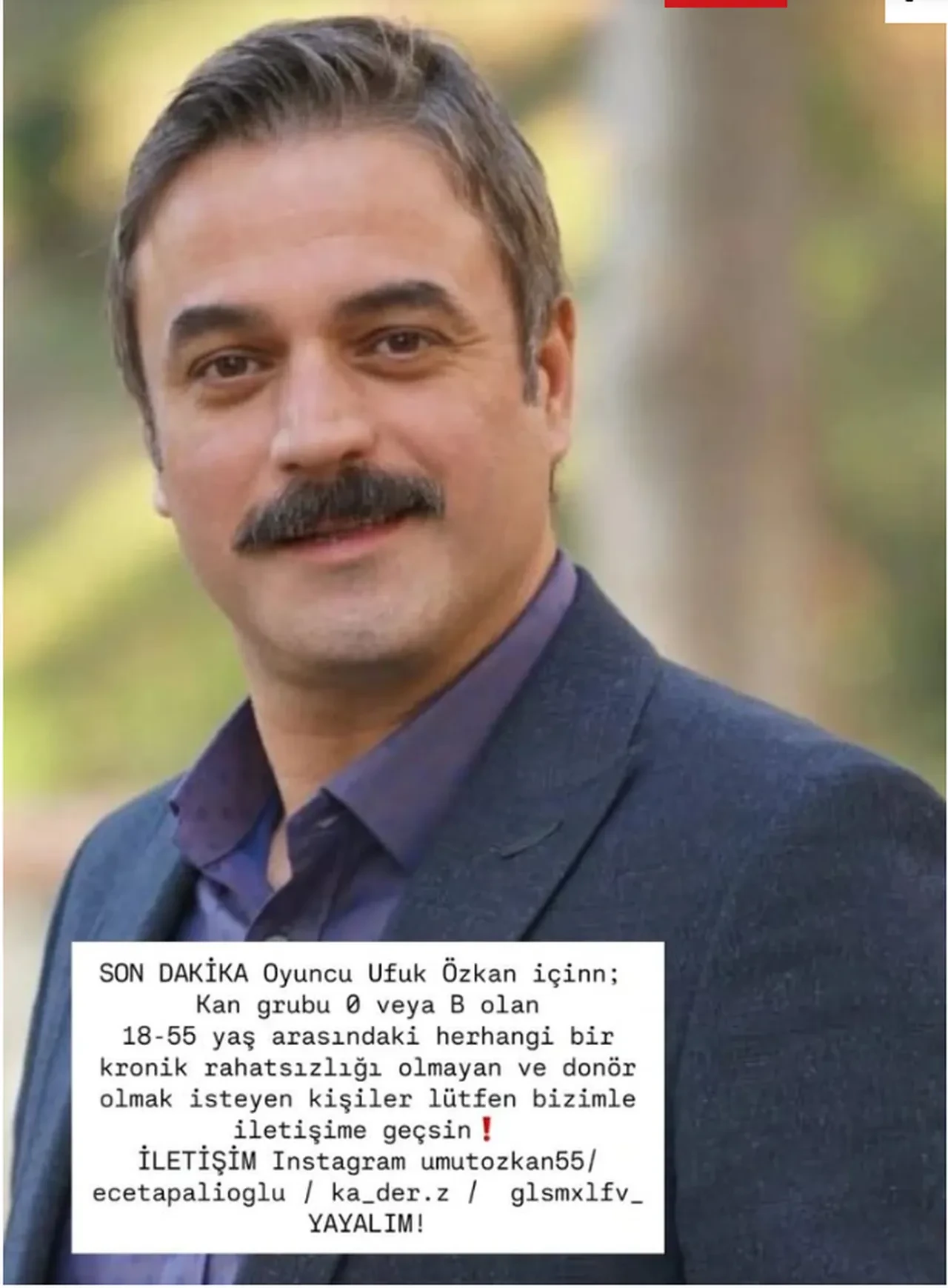 Ufuk Özkan için acil çağrı! Ünlüler harekete geçti