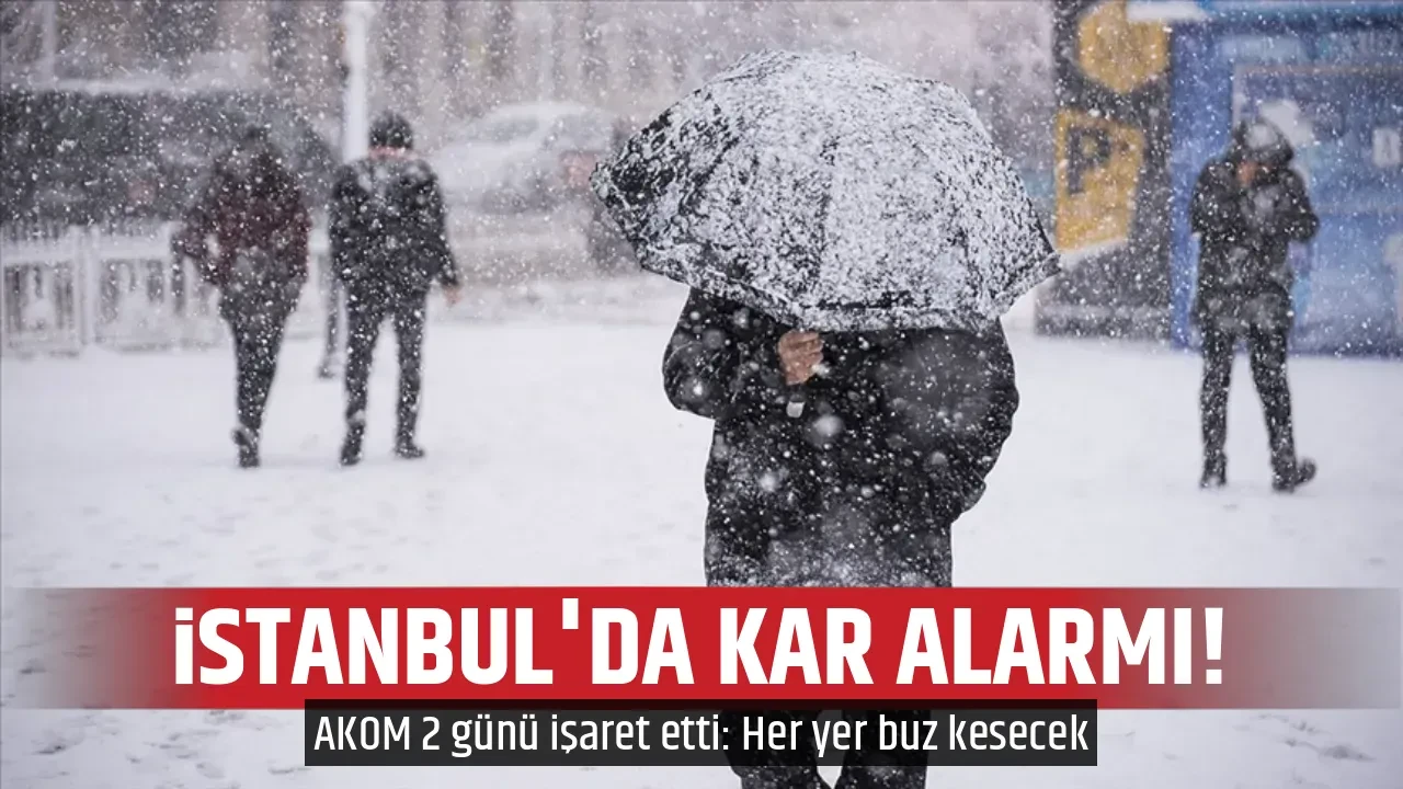 İSTANBUL'DA KAR ALARMI! 