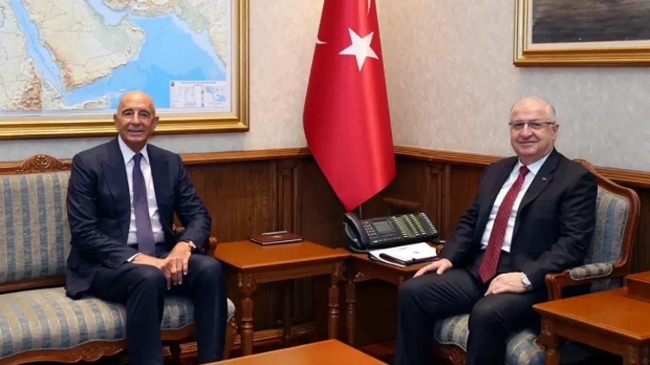 Bakan Güler ile Tom Barrack görüştü