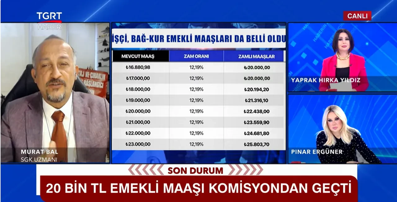 Emekli bayram ikramiyesi ne kadar olacak? Murat Bal'dan canlı yayında çarpıcı kulis bilgisi