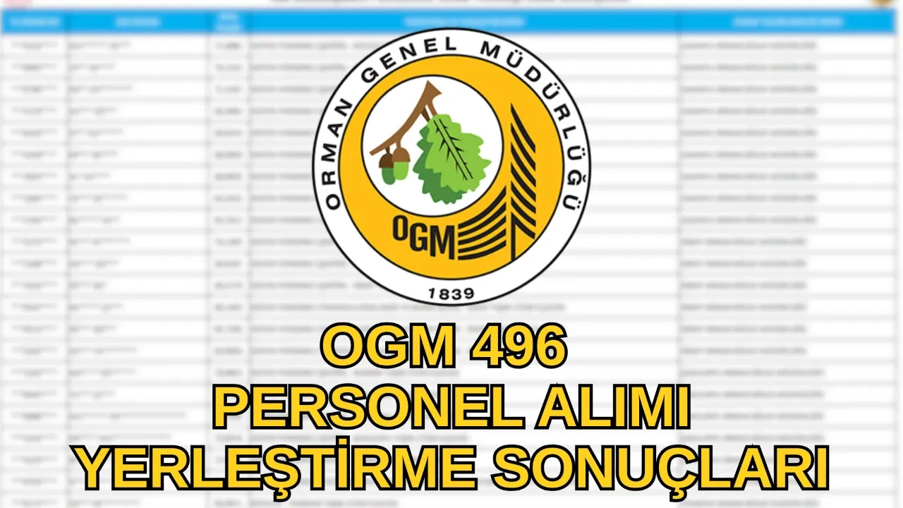 OGM 496 personel alımı sonuçları soğrulama ekranı! OGM 496 personel alımı sonuçları açıklandı mı, nasıl öğrenilir?