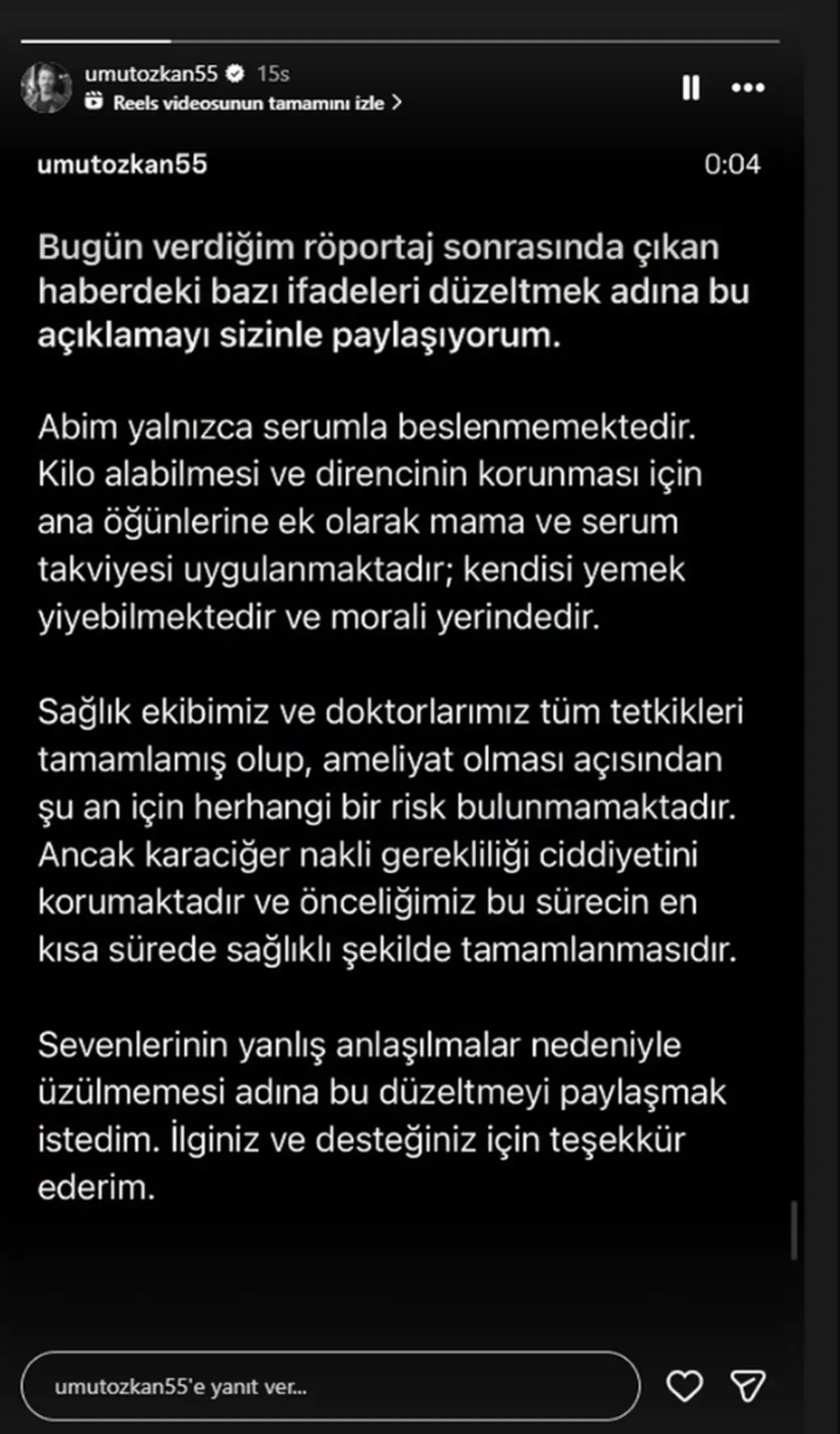 Ufuk Özkan'ın kardeşi Umut Özkan kötü haberi verdi! "Karaciğer donör testim olumsuz sonuçlandı"