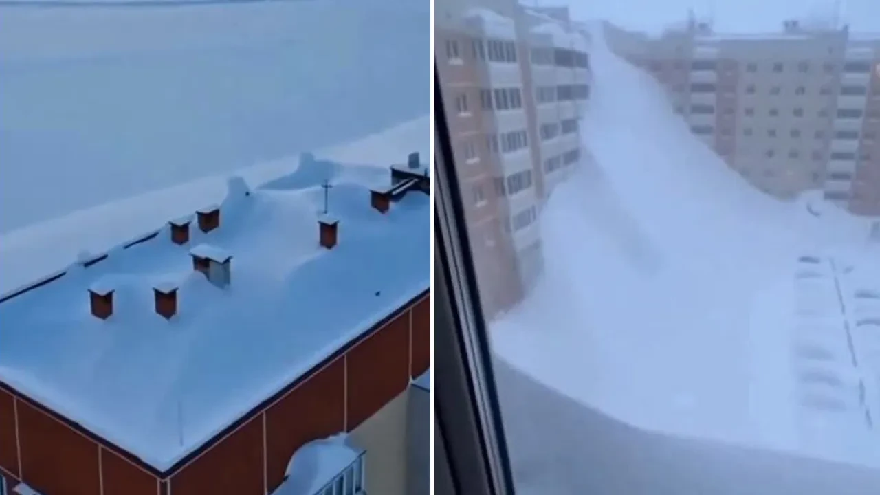 Rusya'nın Kamçatka bölgesinde yağan kar binanın 4. katına kadar çıktı! Acil durum ilan edildi: Can kayıpları var