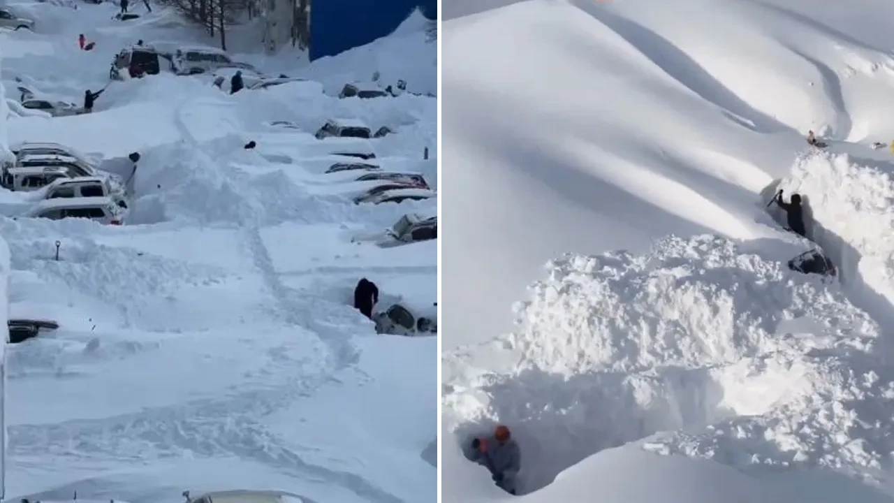 Rusya'nın Kamçatka bölgesinde yağan kar binanın 4. katına kadar çıktı! Acil durum ilan edildi: Can kayıpları var