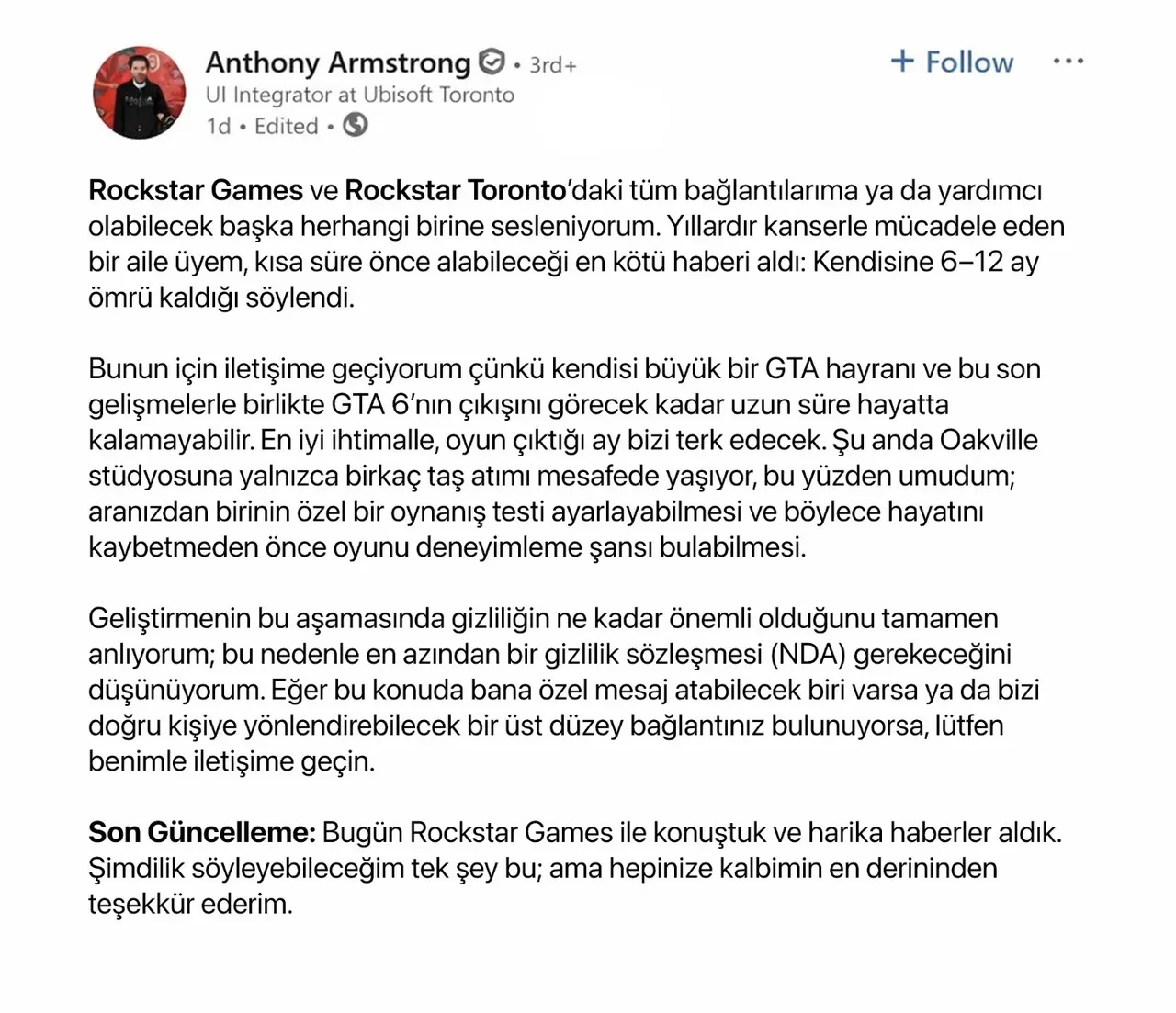 Rockstar Games'ten hayranına GTA 6 sürprizi! Oyunun kapılarını erkenden açtı
