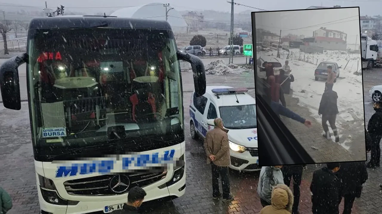 Yolcu otobüsüne saldırı! Taş, ağaç, demir ne buldularsa vurdular