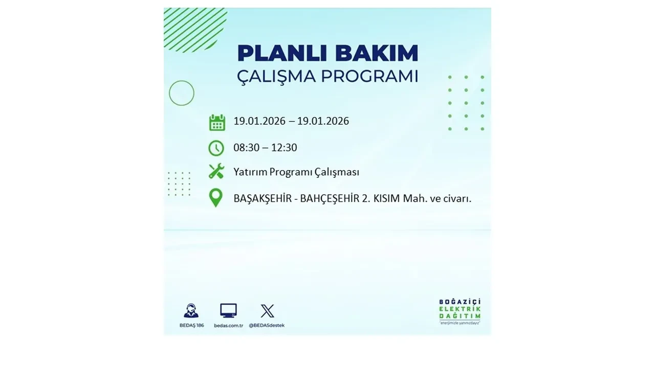 19 Ocak İstanbul elektrik kesintileri tablosu! 19 ilçe hem soğukla hem karanlıkla mücadele edecek: Elektrikler ne zaman gelecek?