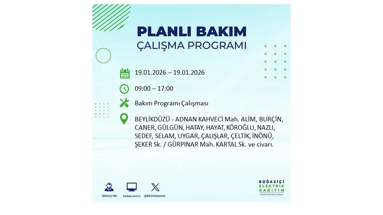 19 Ocak İstanbul elektrik kesintileri tablosu! 19 ilçe hem soğukla hem karanlıkla mücadele edecek: Elektrikler ne zaman gelecek?