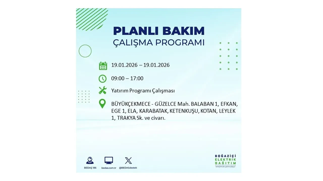 19 Ocak İstanbul elektrik kesintileri tablosu! 19 ilçe hem soğukla hem karanlıkla mücadele edecek: Elektrikler ne zaman gelecek?