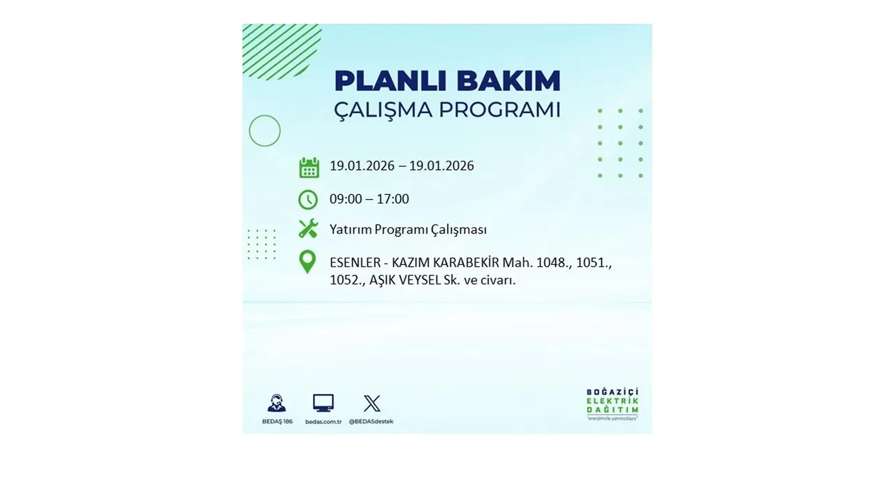 19 Ocak İstanbul elektrik kesintileri tablosu! 19 ilçe hem soğukla hem karanlıkla mücadele edecek: Elektrikler ne zaman gelecek?