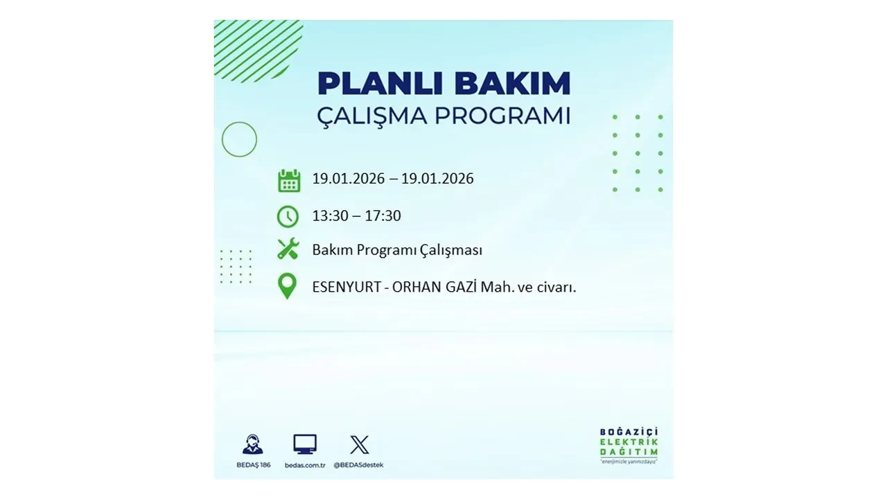 19 Ocak İstanbul elektrik kesintileri tablosu! 19 ilçe hem soğukla hem karanlıkla mücadele edecek: Elektrikler ne zaman gelecek?