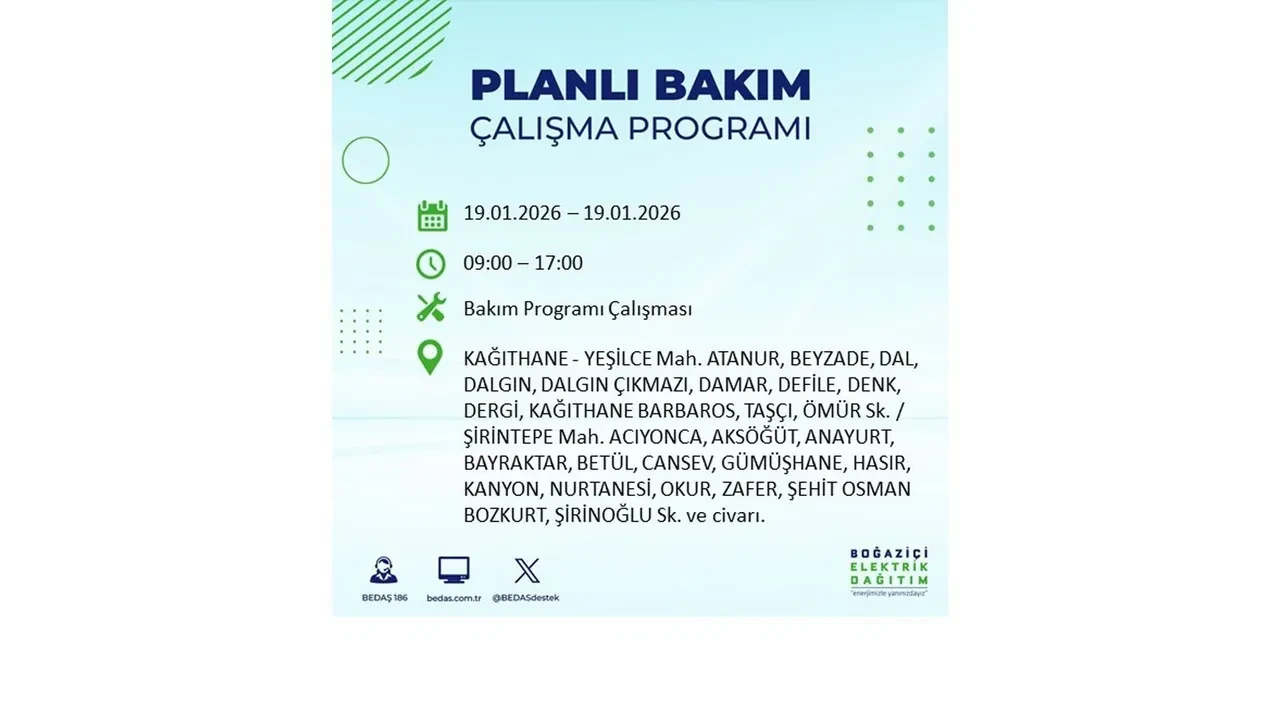 19 Ocak İstanbul elektrik kesintileri tablosu! 19 ilçe hem soğukla hem karanlıkla mücadele edecek: Elektrikler ne zaman gelecek?