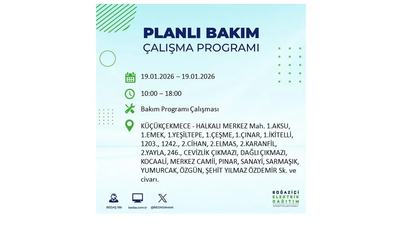 19 Ocak İstanbul elektrik kesintileri tablosu! 19 ilçe hem soğukla hem karanlıkla mücadele edecek: Elektrikler ne zaman gelecek?