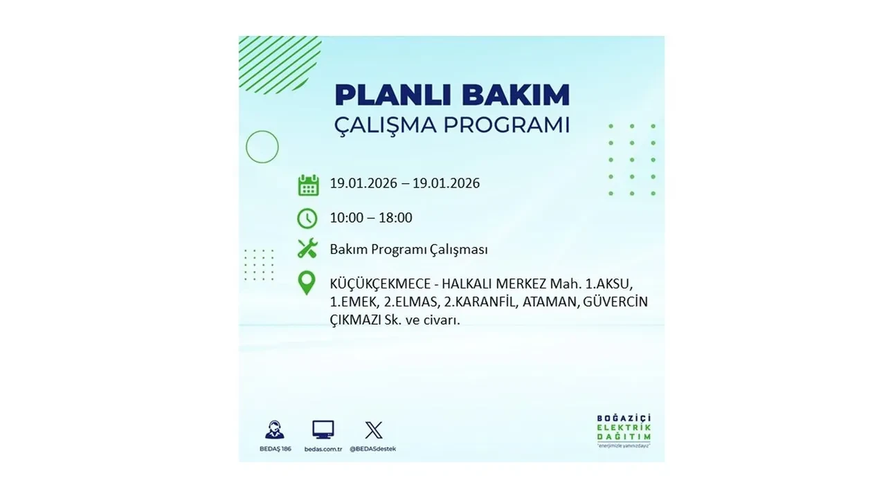 19 Ocak İstanbul elektrik kesintileri tablosu! 19 ilçe hem soğukla hem karanlıkla mücadele edecek: Elektrikler ne zaman gelecek?