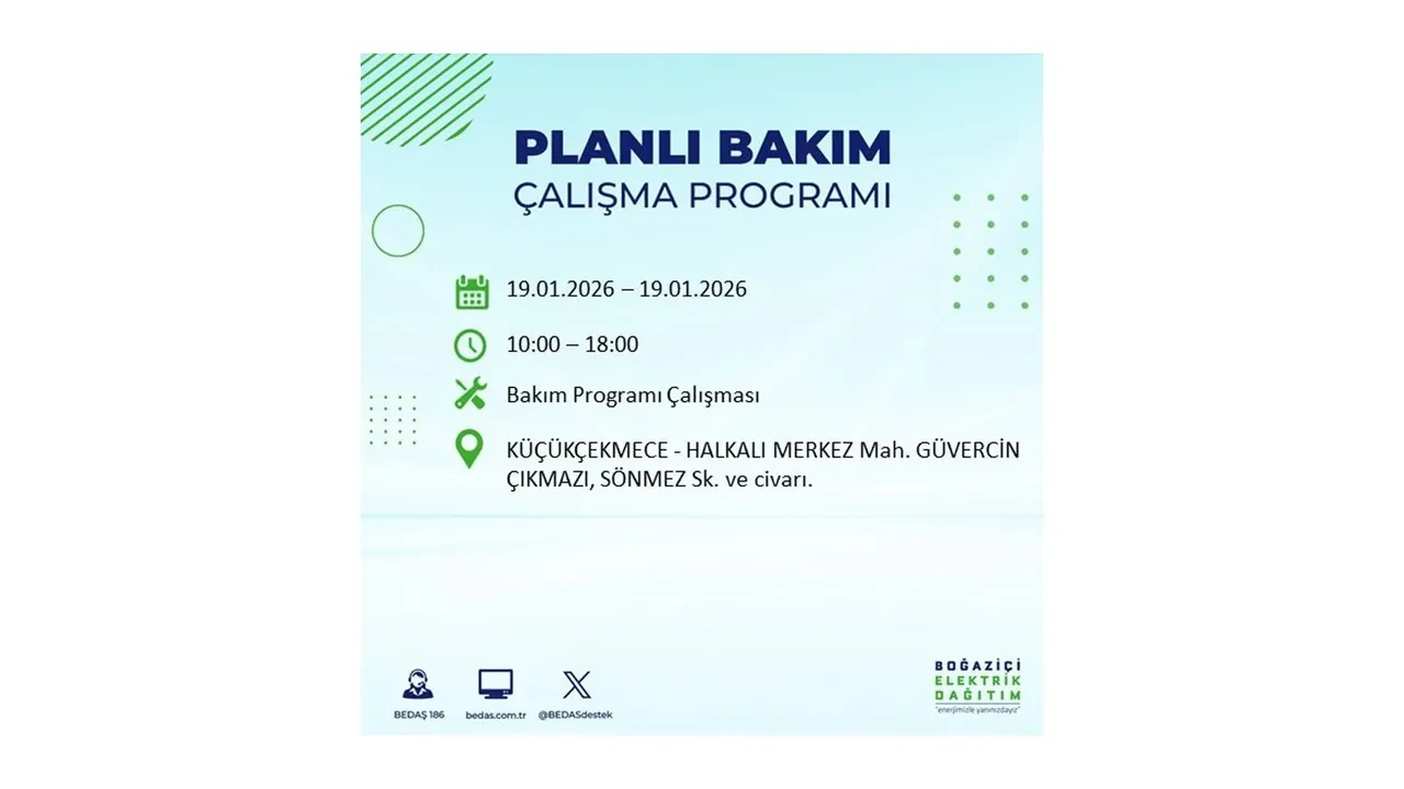 19 Ocak İstanbul elektrik kesintileri tablosu! 19 ilçe hem soğukla hem karanlıkla mücadele edecek: Elektrikler ne zaman gelecek?