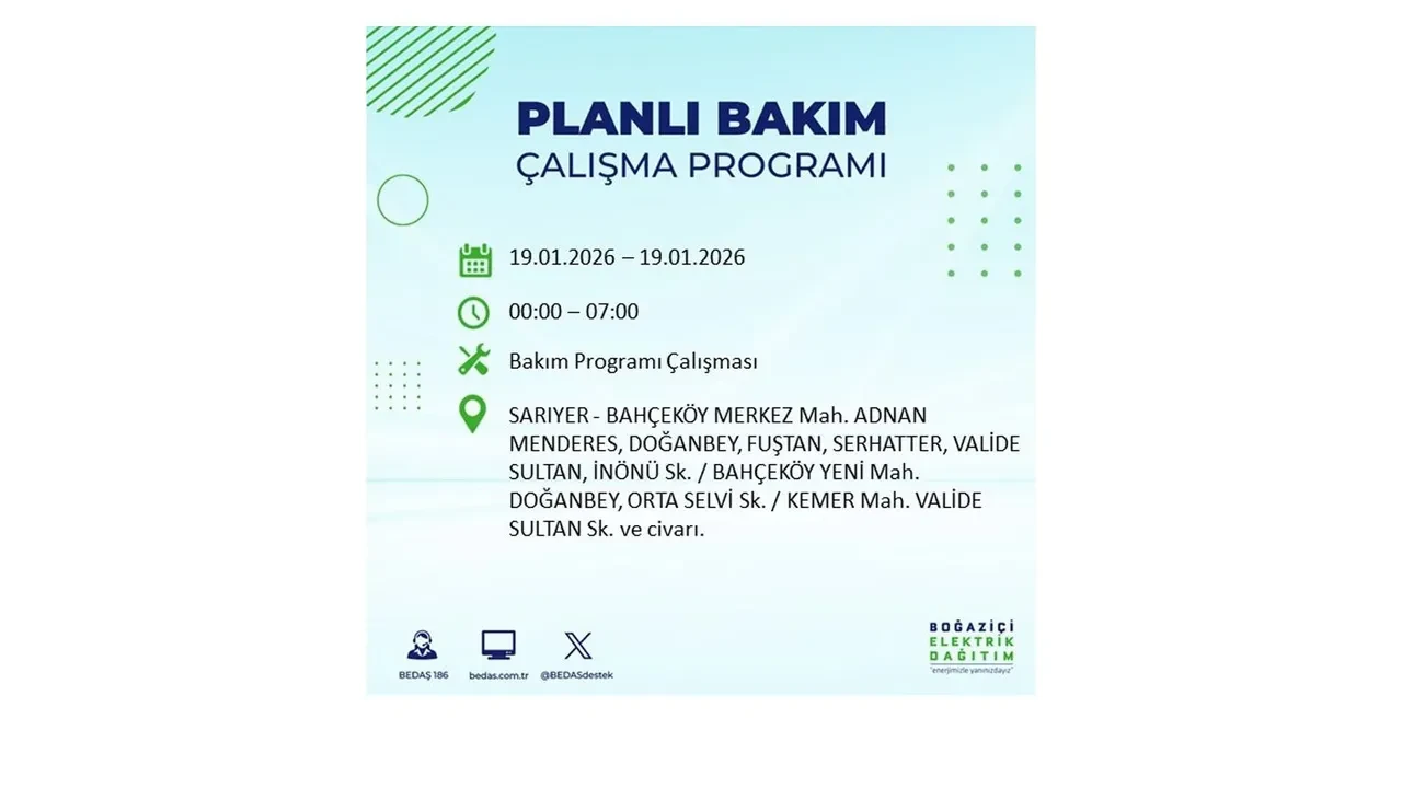 19 Ocak İstanbul elektrik kesintileri tablosu! 19 ilçe hem soğukla hem karanlıkla mücadele edecek: Elektrikler ne zaman gelecek?