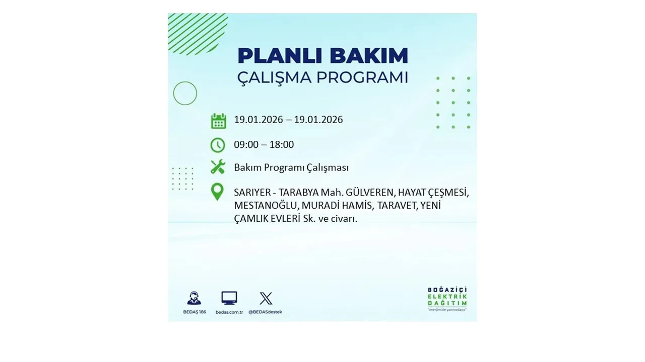 19 Ocak İstanbul elektrik kesintileri tablosu! 19 ilçe hem soğukla hem karanlıkla mücadele edecek: Elektrikler ne zaman gelecek?