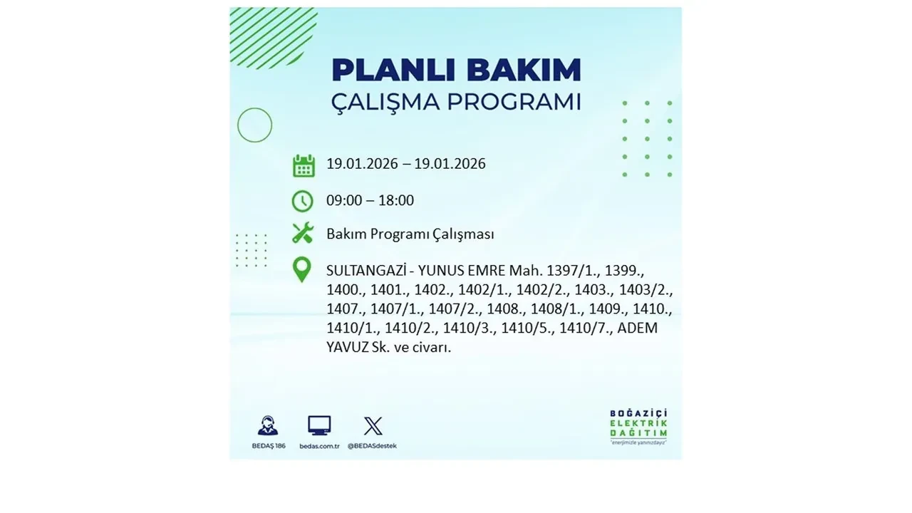 19 Ocak İstanbul elektrik kesintileri tablosu! 19 ilçe hem soğukla hem karanlıkla mücadele edecek: Elektrikler ne zaman gelecek?
