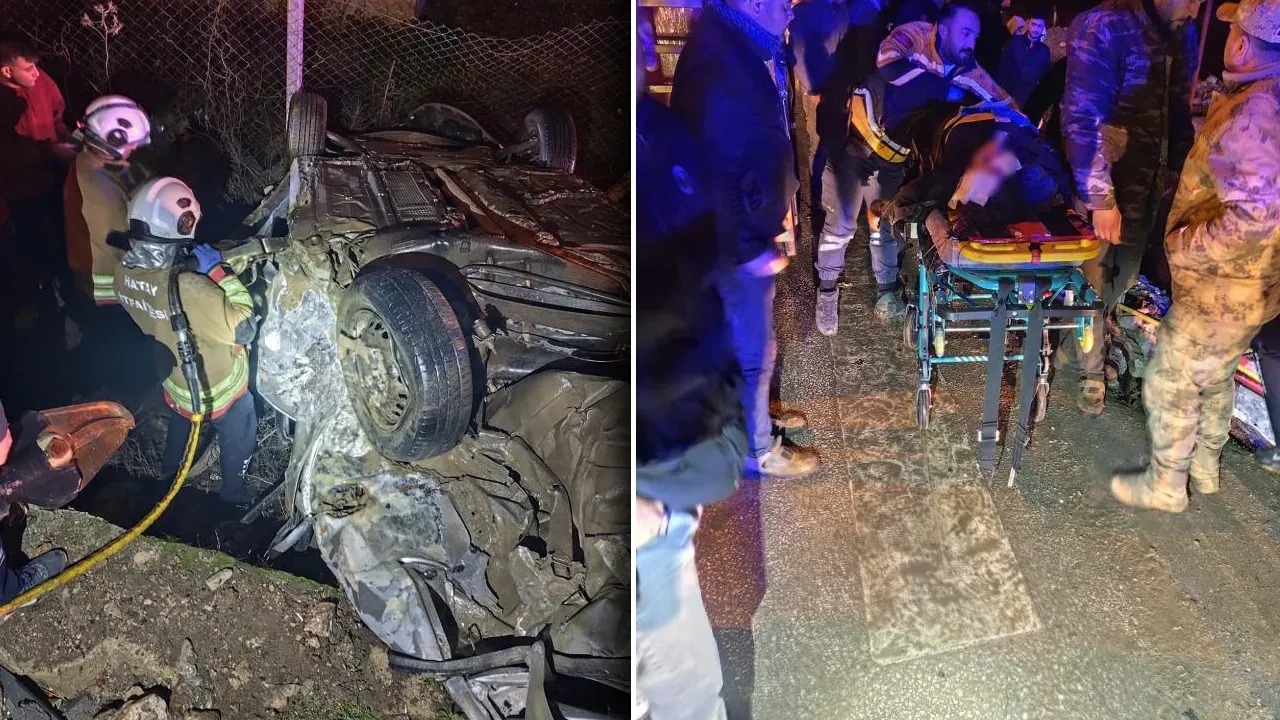 Hatay’da feci kaza! 2 otomobil çarpıştı: Ölü ve yaralılar var 