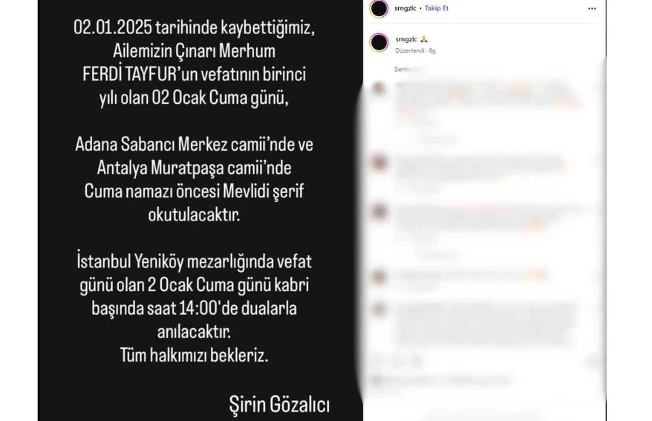 Ferdi Tayfur mezarı başında anıldı! Taha Tayfur'dan itiraf geldi: Ablam Tuğçe Tayfur'a kırgınım