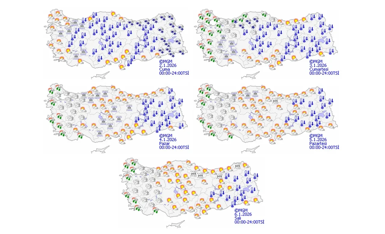 Meteoroloji birçok ili uyardı! Dondurucu soğuk ve kuvvetli kar yağışı alarmı: Hava buz kesecek 