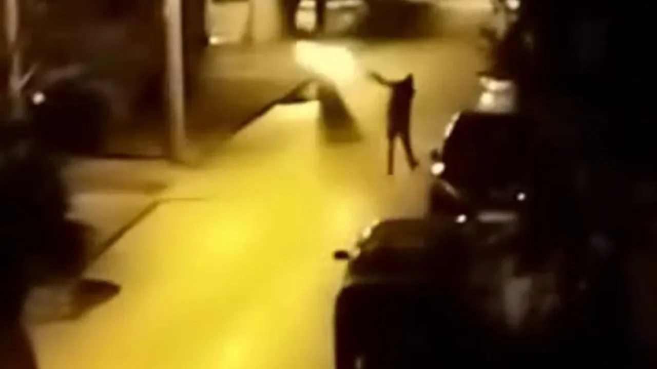 Yılbaşı bahanesiyle evlerin olduğu sokakta pompalıyla ateş etti