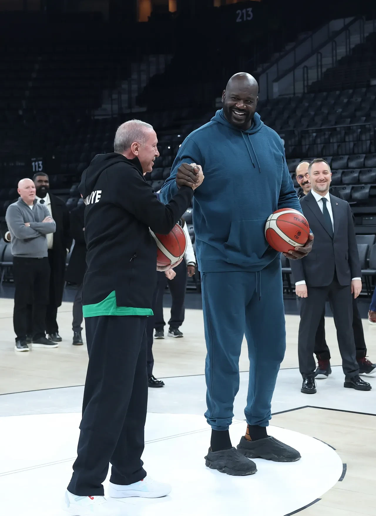 Cumhurbaşkanı Erdoğan ile Shaquille O'Neal bir araya geldi