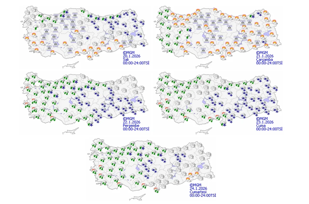Meteoroloji illeri tek tek sıraladı! Kuvvetli kar yağışı günlerce sürecek: 'Bitti' derken yeniden başlayacak