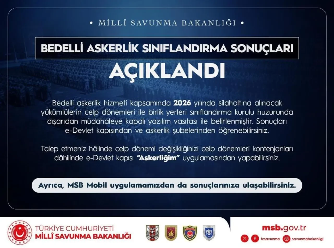 Bedelli askerlik yerleri açıklandı