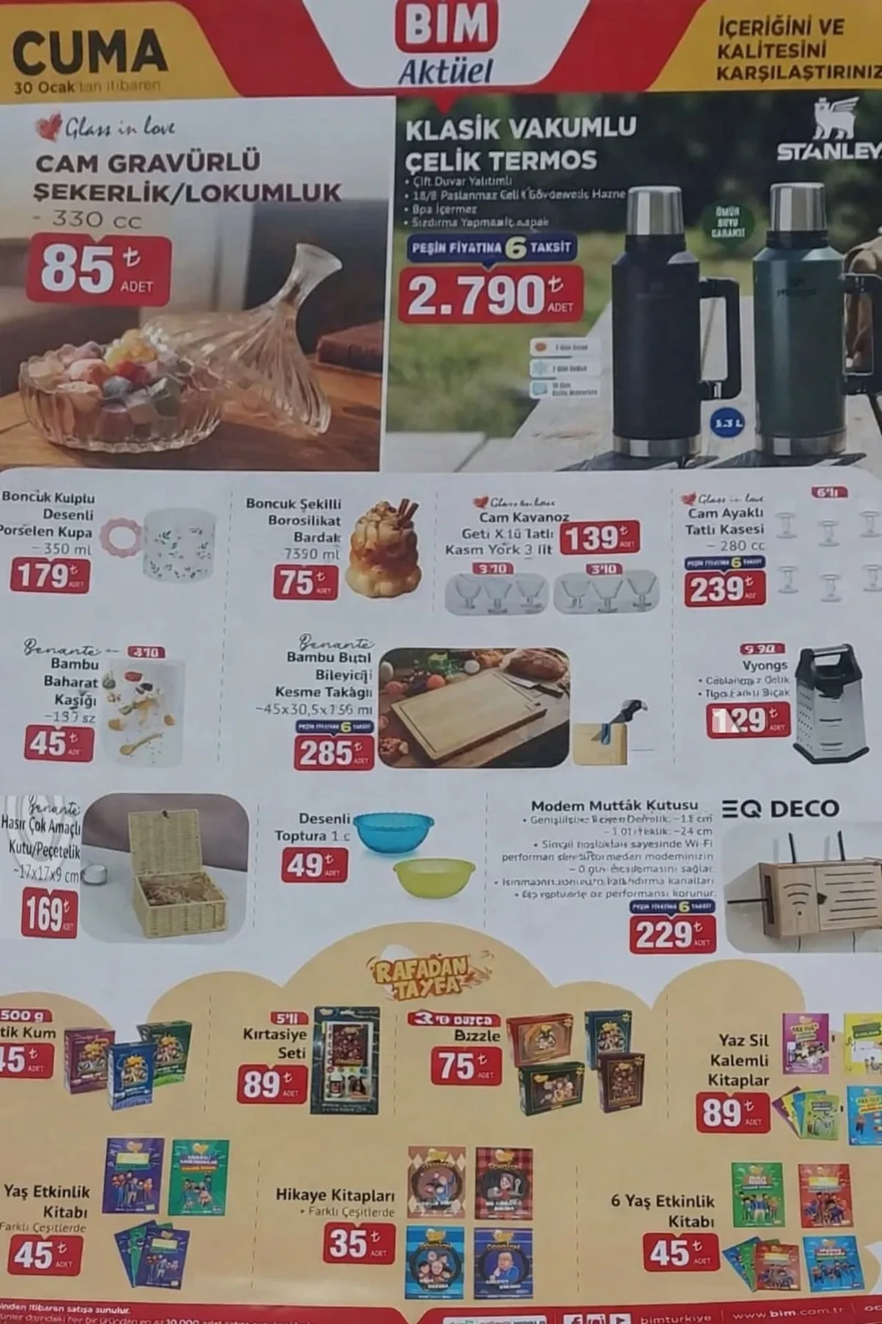 BİM 23-30 Ocak aktüel ürünler kataloğu yayımlandı! Mini fırın, klavye-mouse set, süpürge, mini yazıcı ve termos geliyor