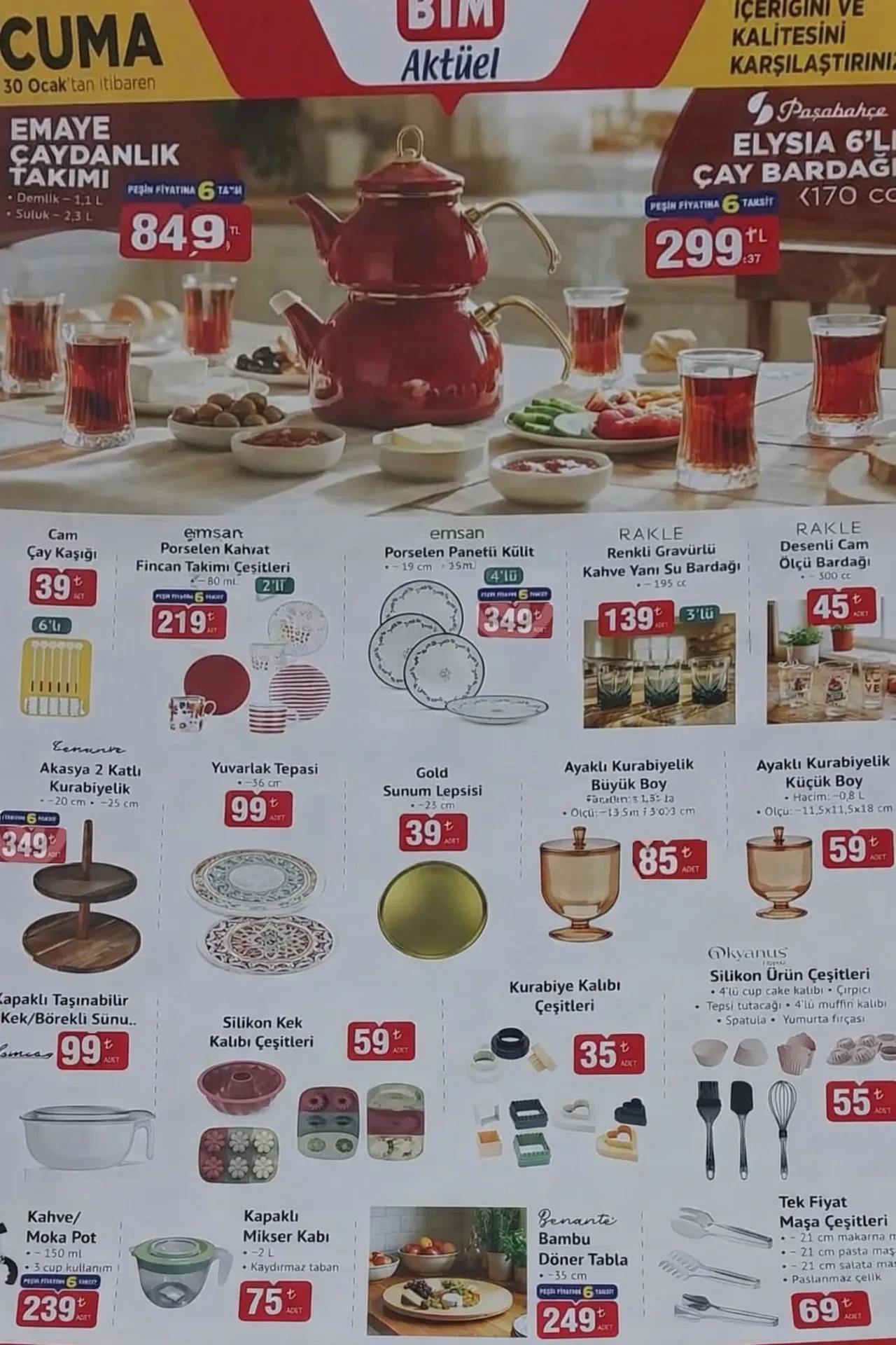 BİM 23-30 Ocak aktüel ürünler kataloğu yayımlandı! Mini fırın, klavye-mouse set, süpürge, mini yazıcı ve termos geliyor