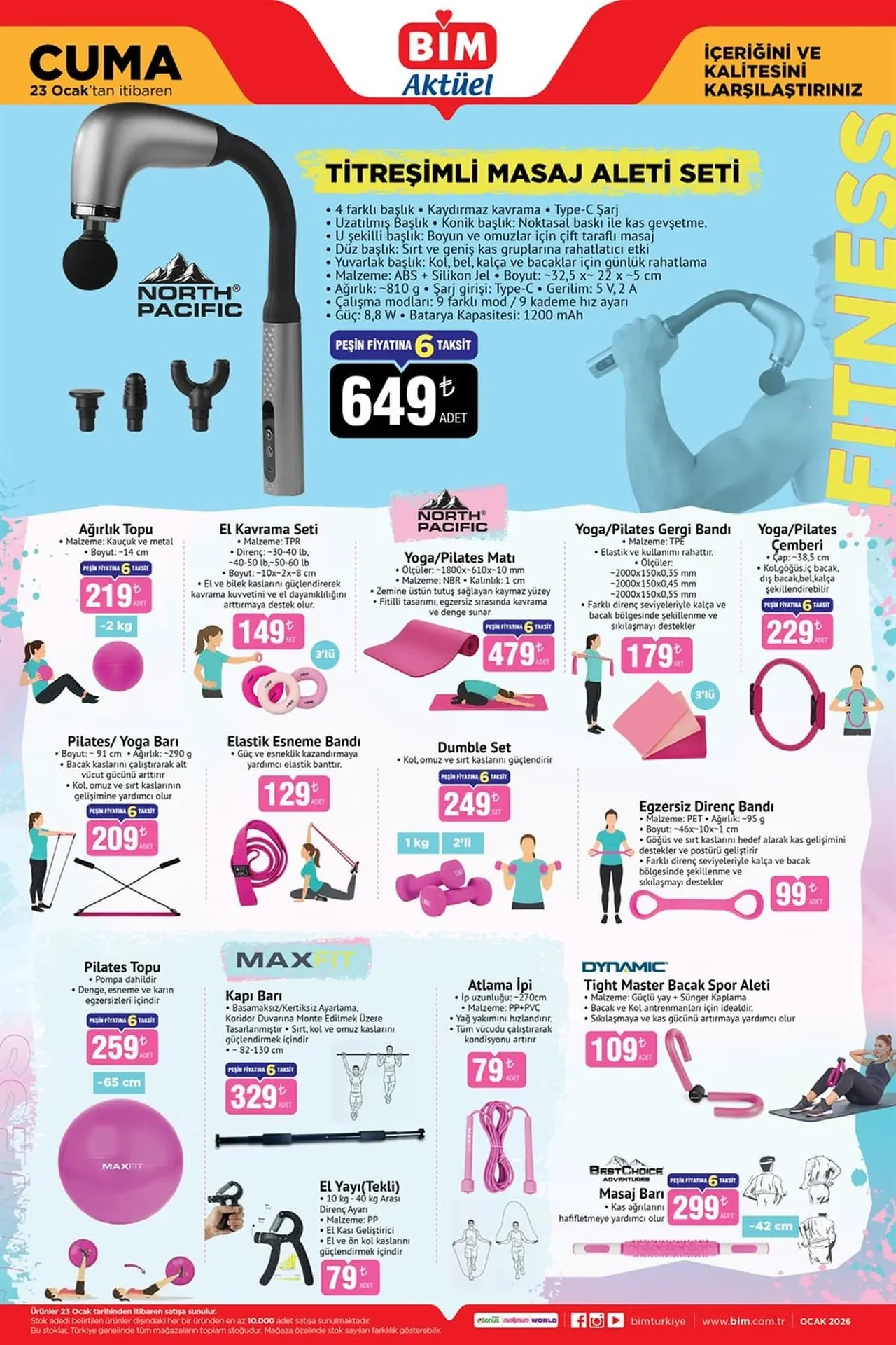 BİM 23-30 Ocak aktüel ürünler kataloğu yayımlandı! Mini fırın, klavye-mouse set, süpürge, mini yazıcı ve termos geliyor