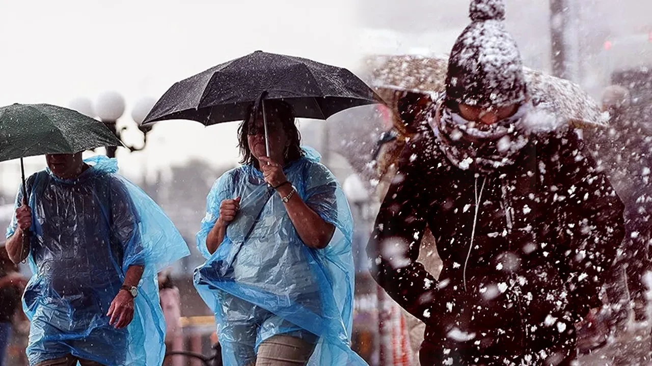 Meteorolojiden 14 kentte sarı kodlu uyarı! Kar ve sağanak aniden bastıracak: Yağış günlerce sürecek 