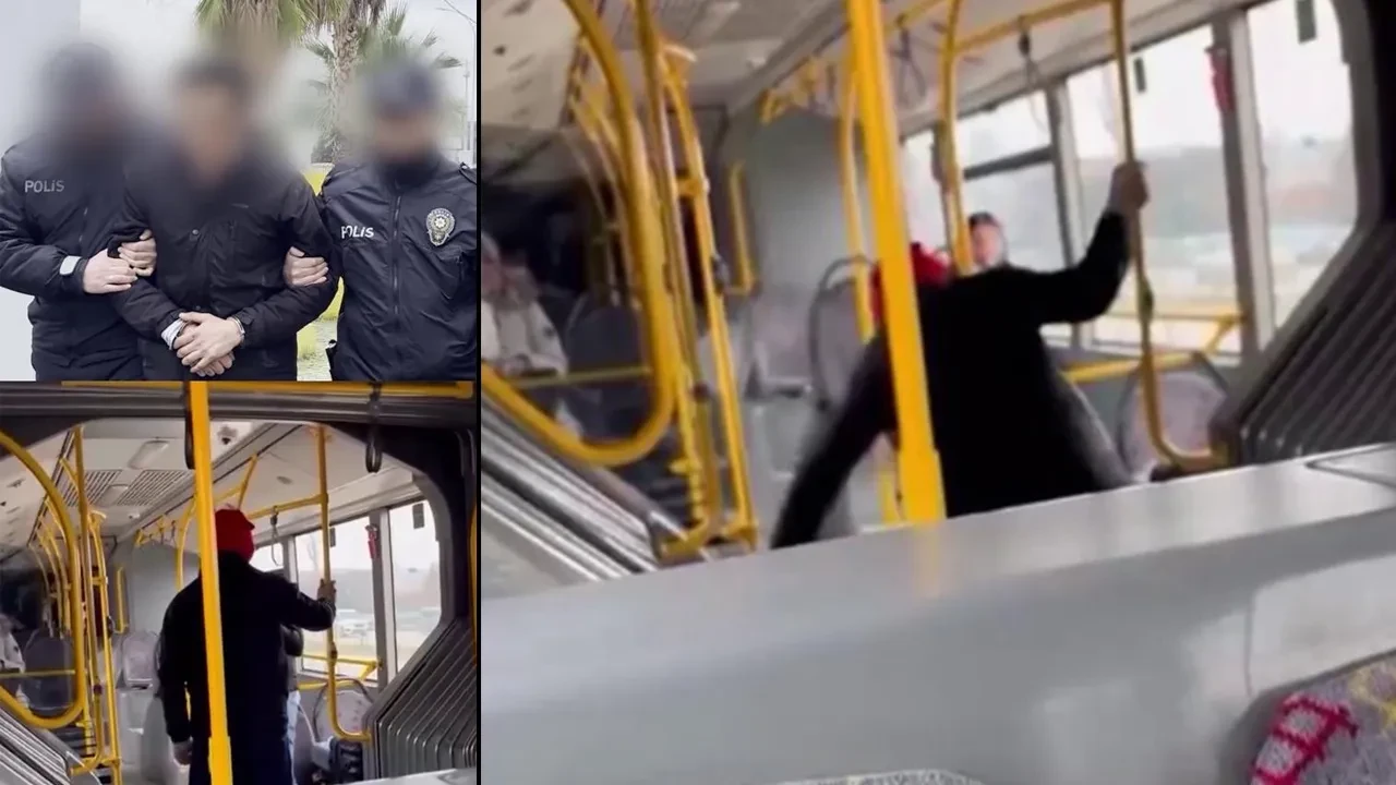 Otobüste tartıştığı genci feci şekilde döverken bağırmıştı! Komutanın kim olduğu anlaşıldı