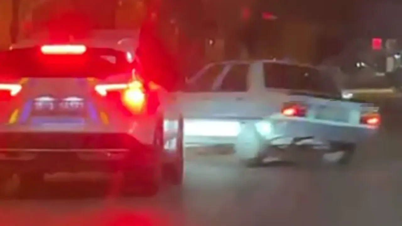 Polis kovalamacası kazayla bitti! O anlar kamerada