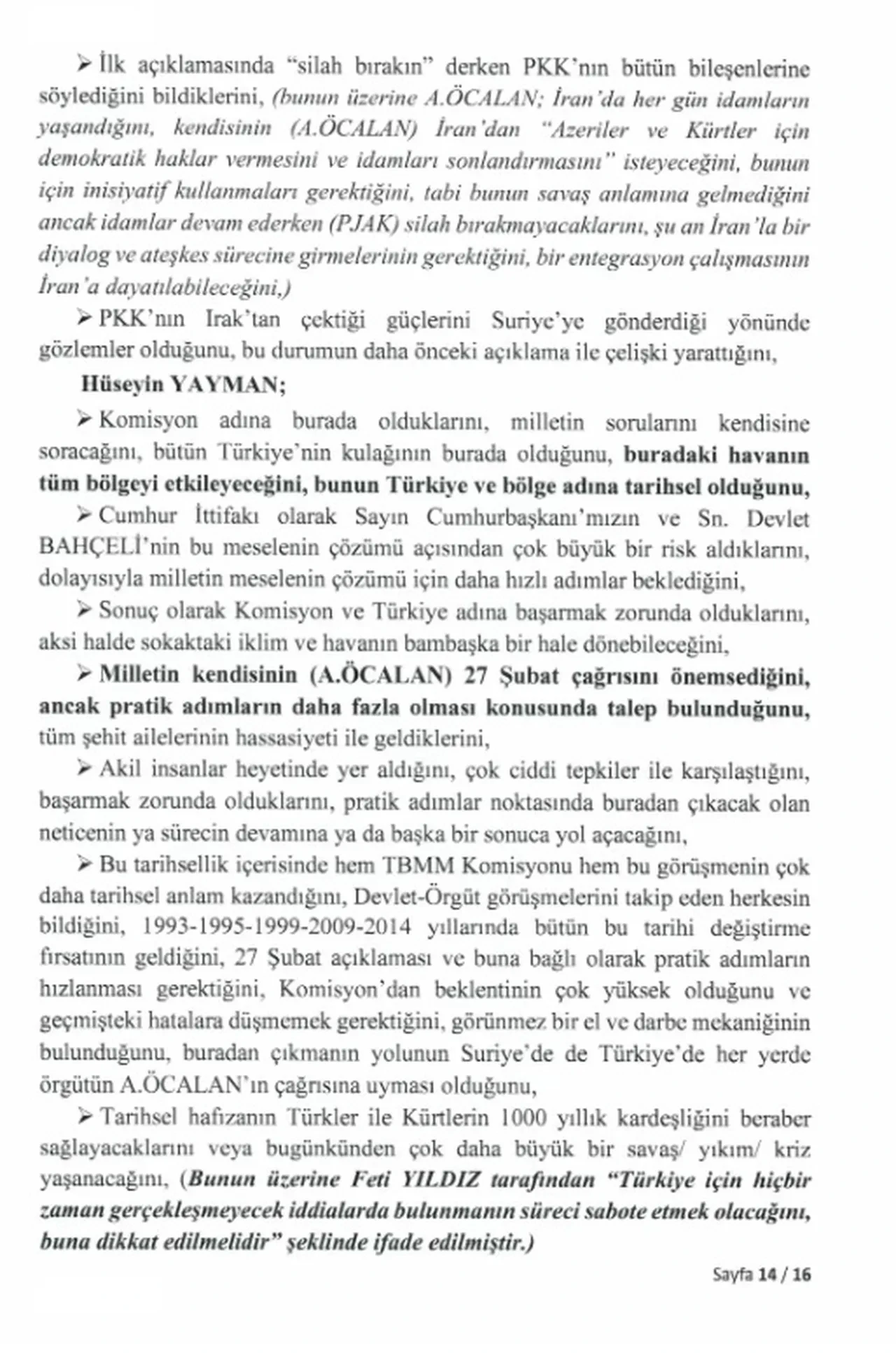 TBMM İmralı'da Abdullah Öcalan ile yapılan komisyon görüşmesinin tutanaklarını paylaştı