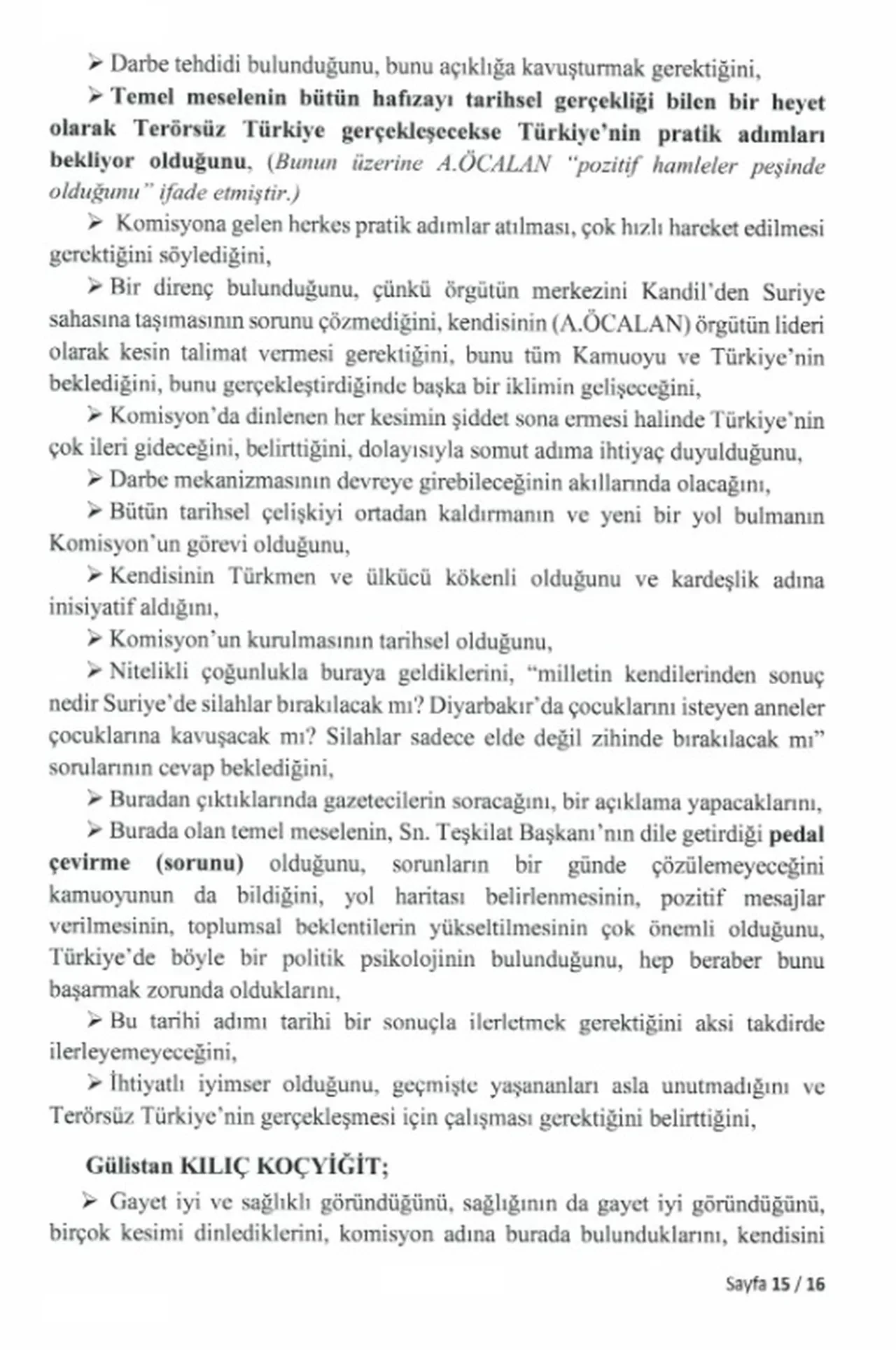 TBMM İmralı'da Abdullah Öcalan ile yapılan komisyon görüşmesinin tutanaklarını paylaştı