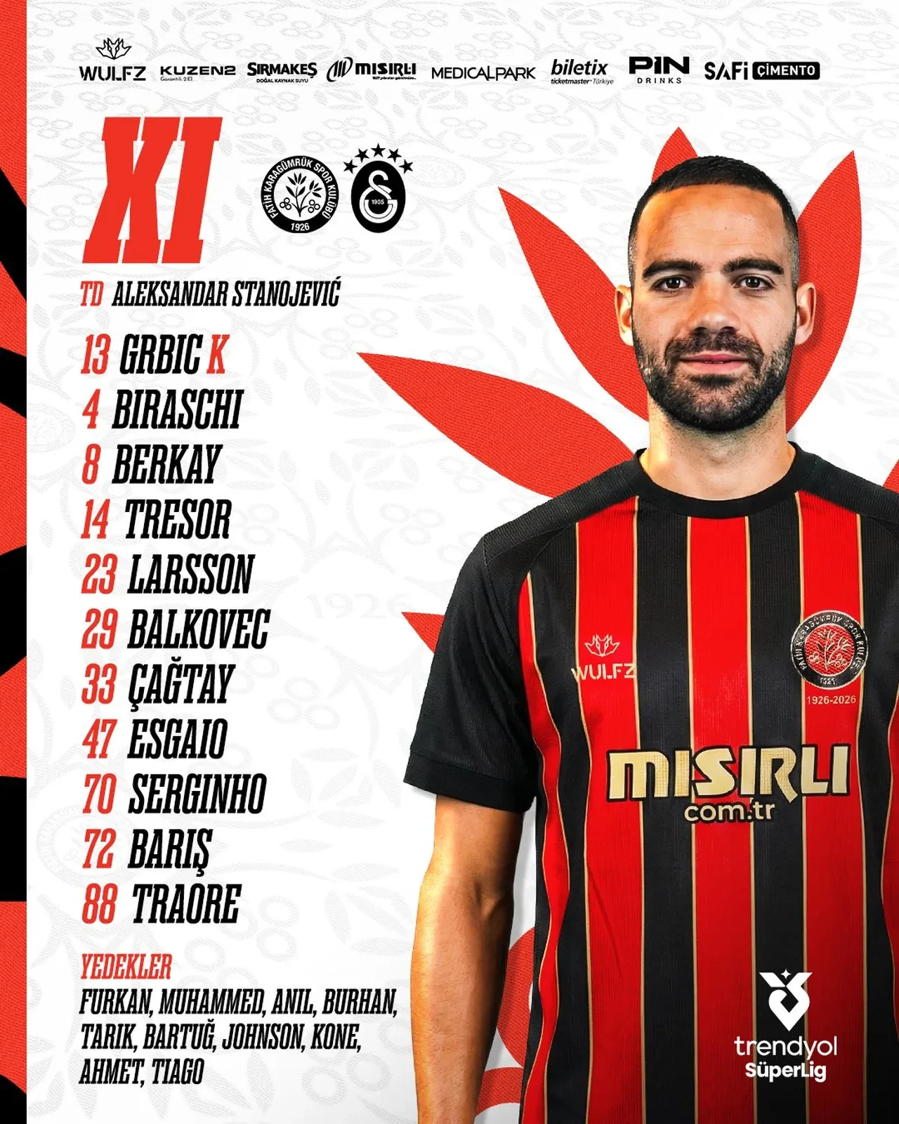 Galatasaray Fatih Karagümrük deplasmanında galip geldi: Trendyol Süper Lig'de lider değişmedi!