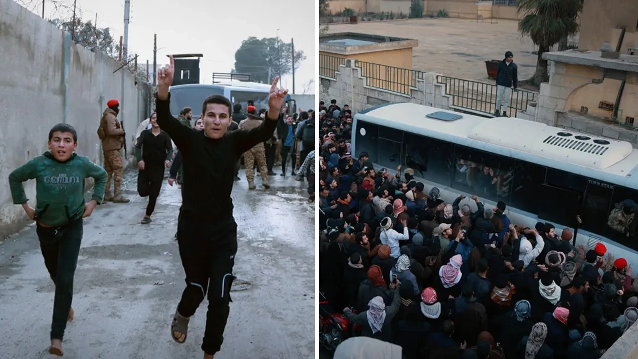 Suriye ordusu YPG'nin Rakka'da hapis tuttuğu 126 çocuğu serbest bıraktı