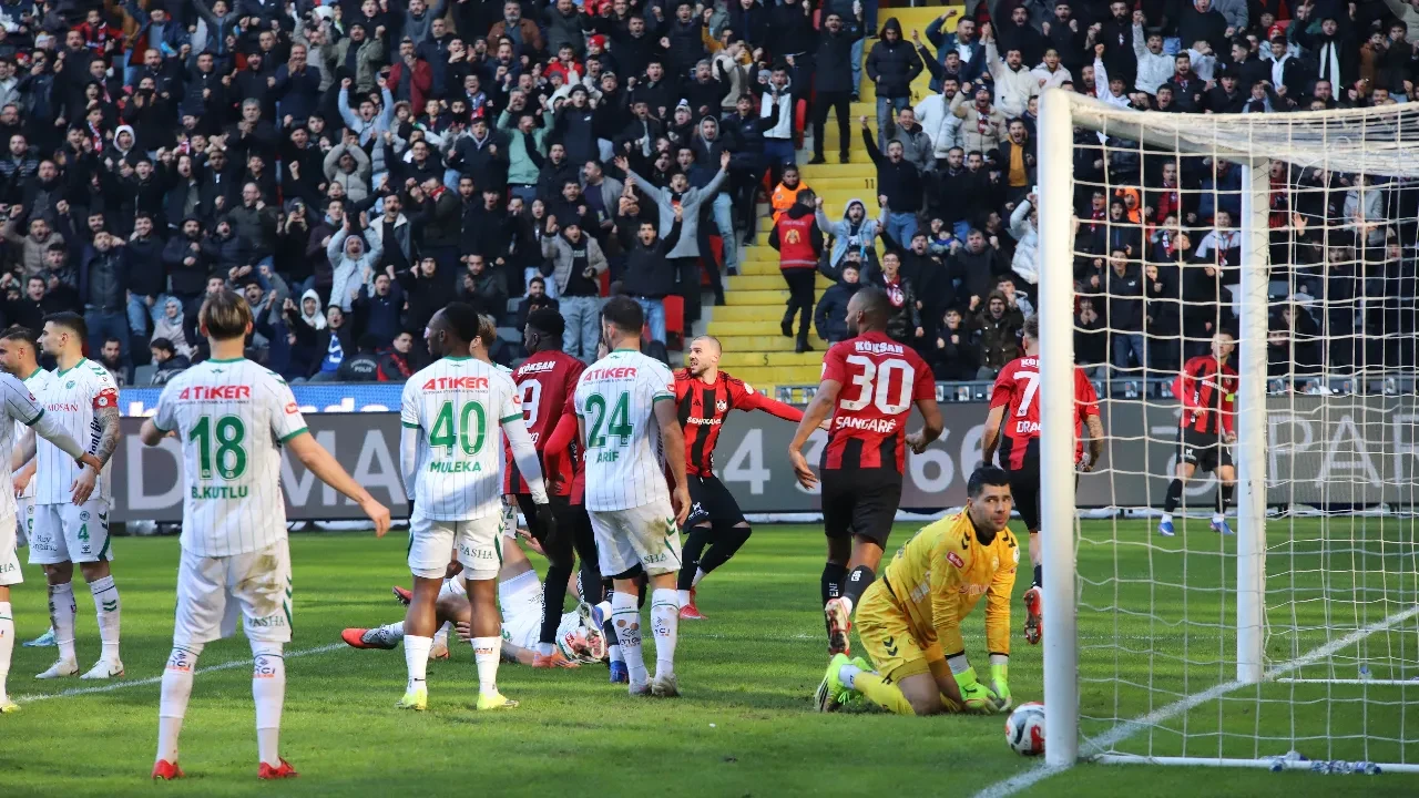 Gaziantep FK Konyaspor maç sonucu kaç kaç? Puan son dakikada geldi