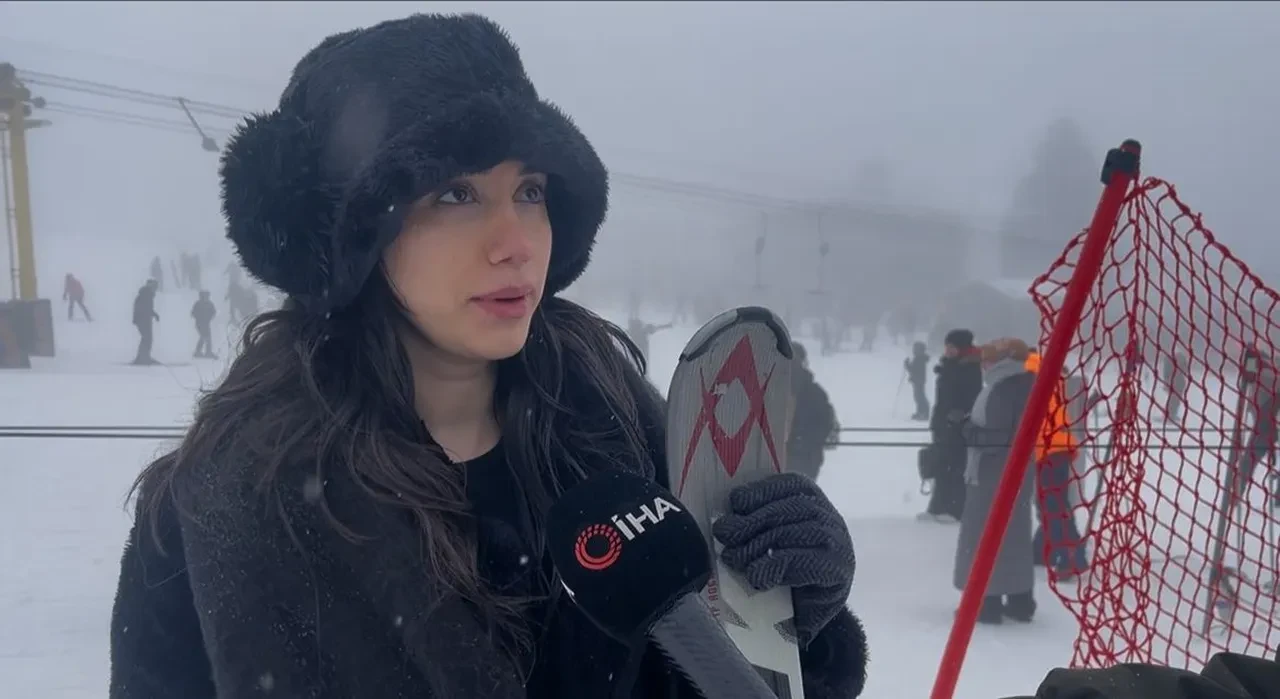 Uludağ'da sömestir neşesi: Pistlerdeki yoğunluk dikkat çekti