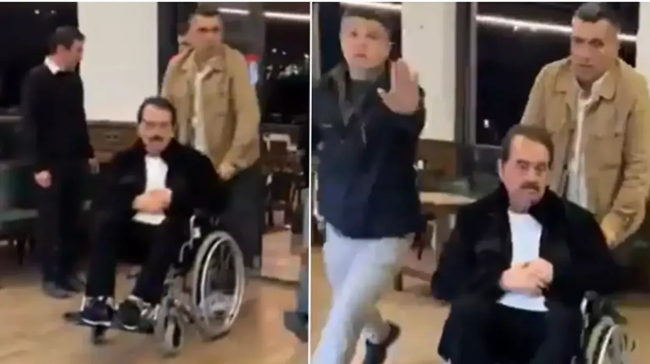 İbrahim Tatlıses restorana tekerlekli sandalyeyle geldi! Korumasından sert müdahale geldi: O görüntüleri sil 