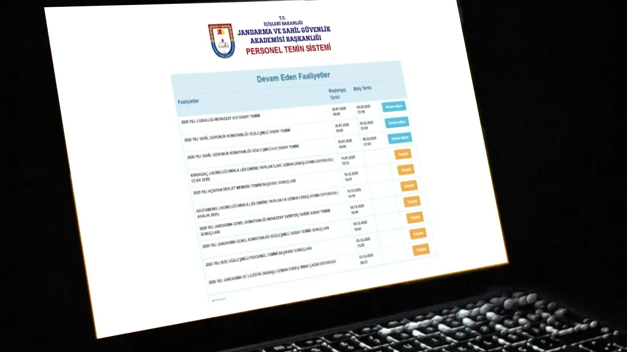 Jandarma personel alımı başvuru ekranı 2026! Jandarma 3395 askeri personel alımı başvuruları ne zaman? İşte şartları ve kadro dağılımı