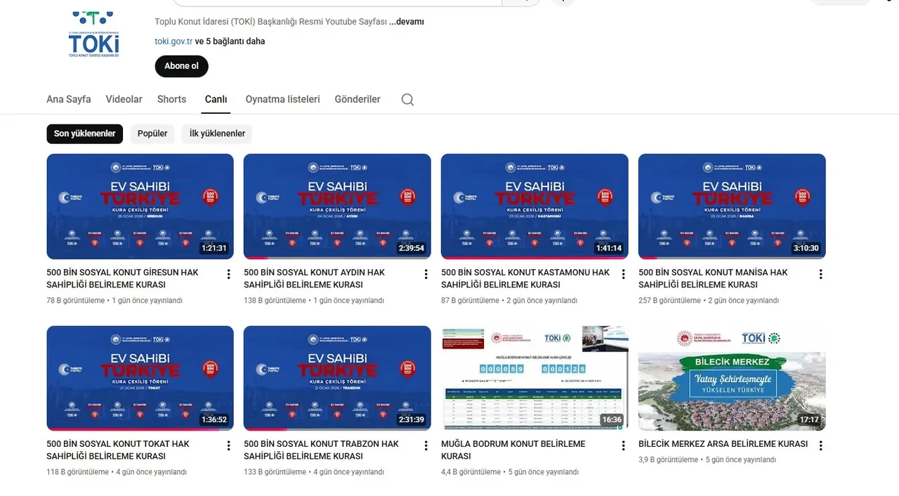 TOKİ Osmaniye kura çekimi canlı yayını 2026: TOKİ Osmaniye kura sonuçları açıklandı mı, iptal mi oldu?