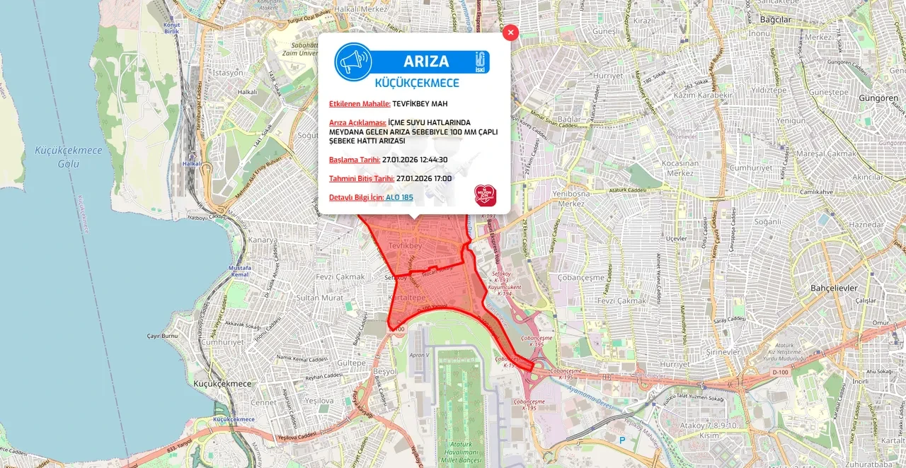İstanbul İSKİ su kesintileri listesi 27 Ocak 2026! Küçükçekmece, Ataşehir, Eyüpsultan, Büyükçekmece su kesintisi ne zaman, saat kaçta bitecek?