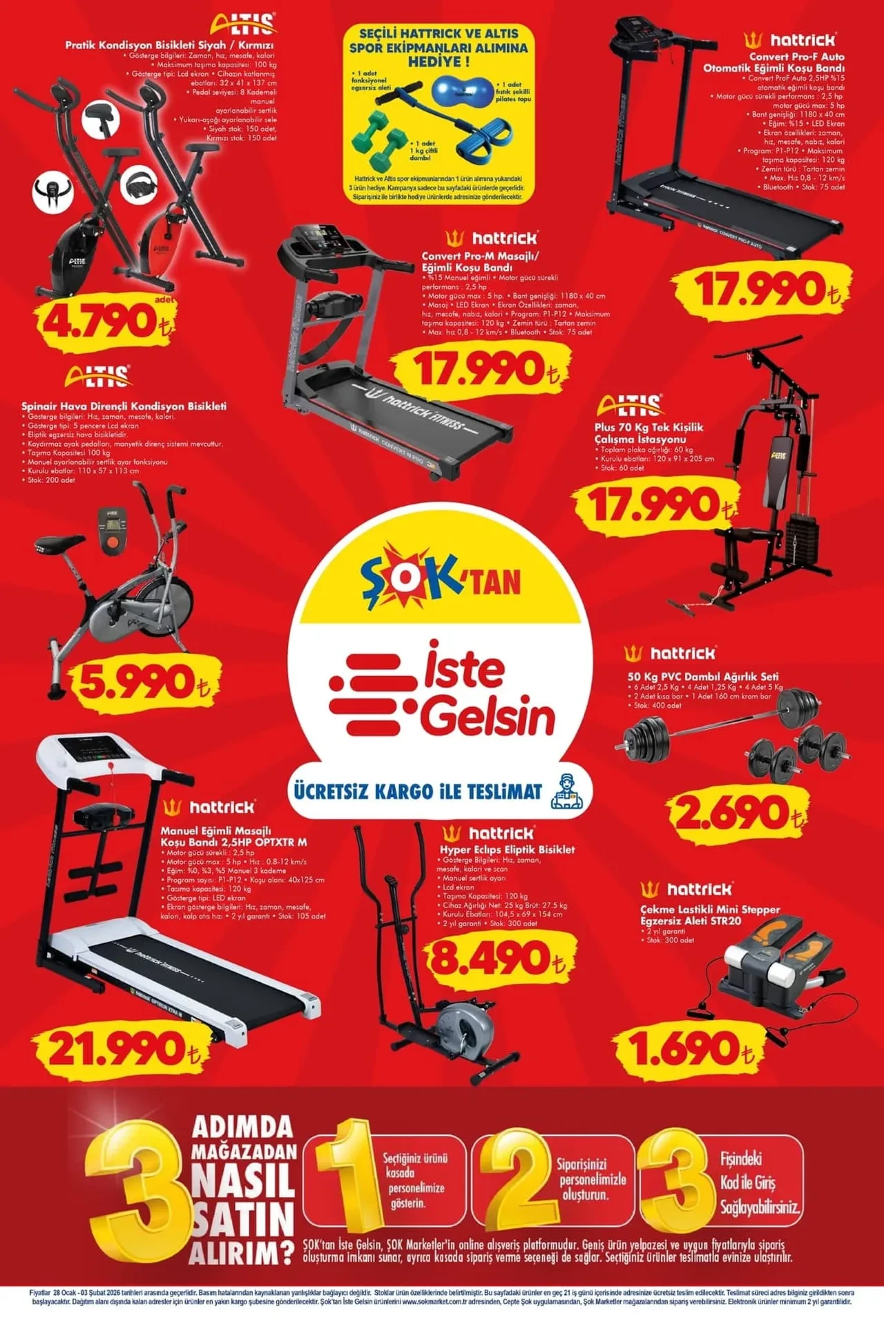 ŞOK 28 Ocak-3 Şubat aktüel ürünler kataloğu 2026! Ütü, saç kurutma makinesi, süpürge, banyo ürünleri, spor ekipmanları ve elektronik ürünler geliyor