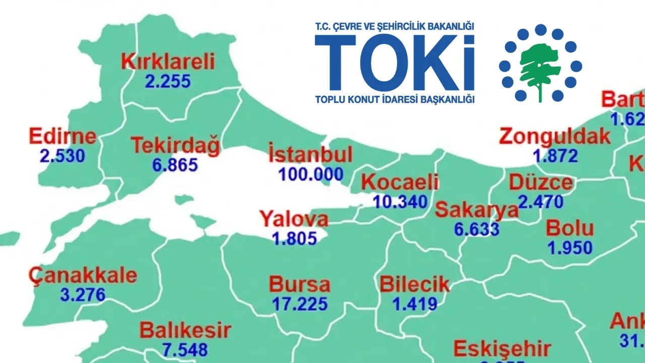 TOKİ Marmara Bölgesi kura takvimi! TOKİ İstanbul, Balıkesir, Çanakkale, Edirne, Kocaeli, Bursa, Sakarya kura çekimi ne zaman?